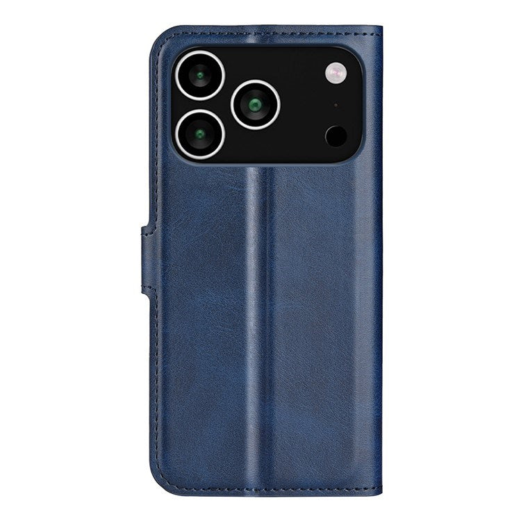 iPhone 17 Pro Max - EIDERWOOD Kunstlæder Flip Cover m. Ståfunktion & Kortholder - Blå