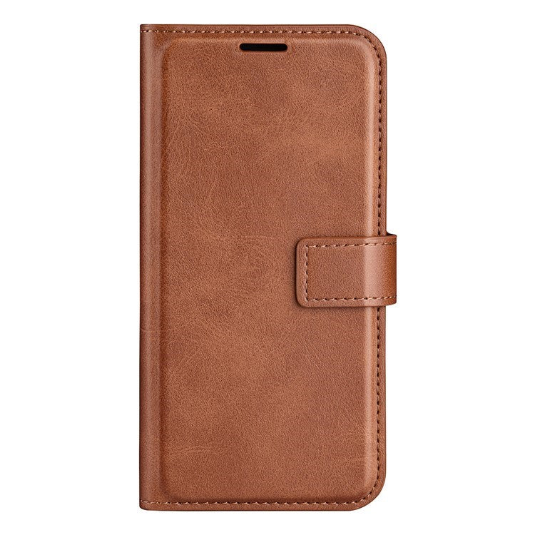 iPhone 17 Pro Max - EIDERWOOD Kunstlæder Flip Cover m. Ståfunktion & Kortholder - Lysebrun
