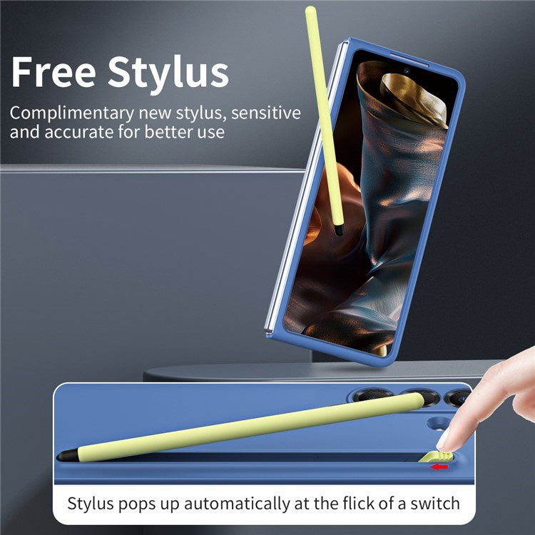 Samsung Galaxy Z Fold7 - EIDERWOOD Hårdt Plastik Cover m. Stylus - Blå