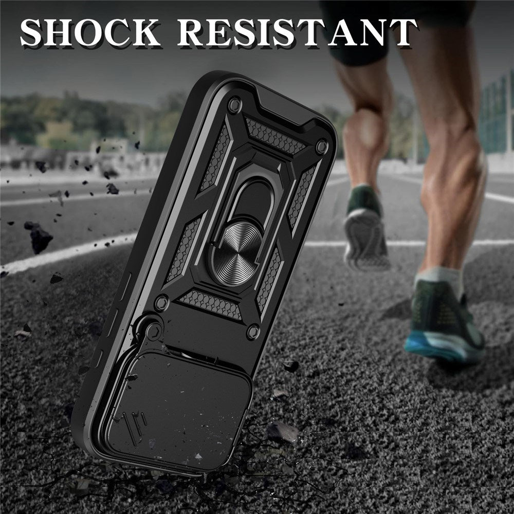 iPhone 17 Pro - EIDERWOOD Hybrid Håndværker Cover m. Kickstand & Cam Slider - Blå