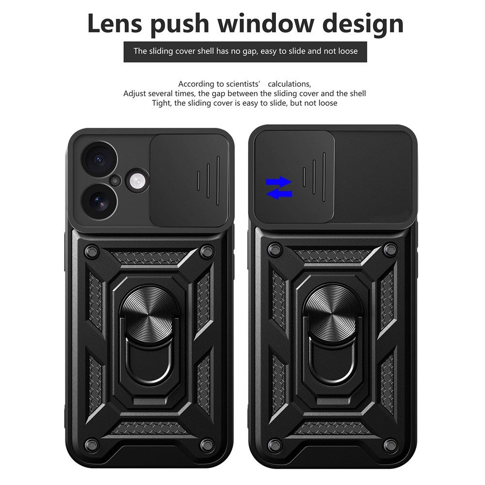 iPhone 17 - EIDERWOOD Hybrid Håndværker Cover m. Kickstand & Cam Slider - Guld