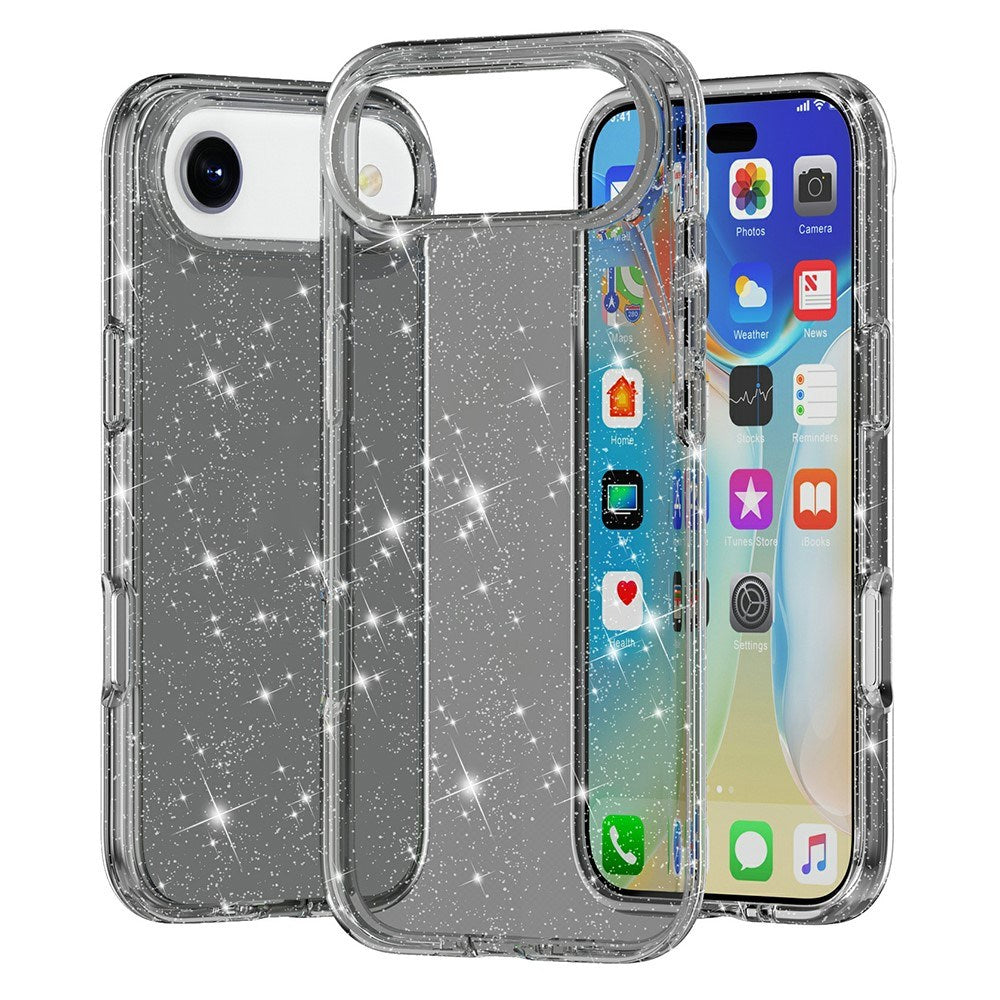 EIDERWOOD iPhone Air Hybrid Plastik Mobil Cover - Sort Glitter