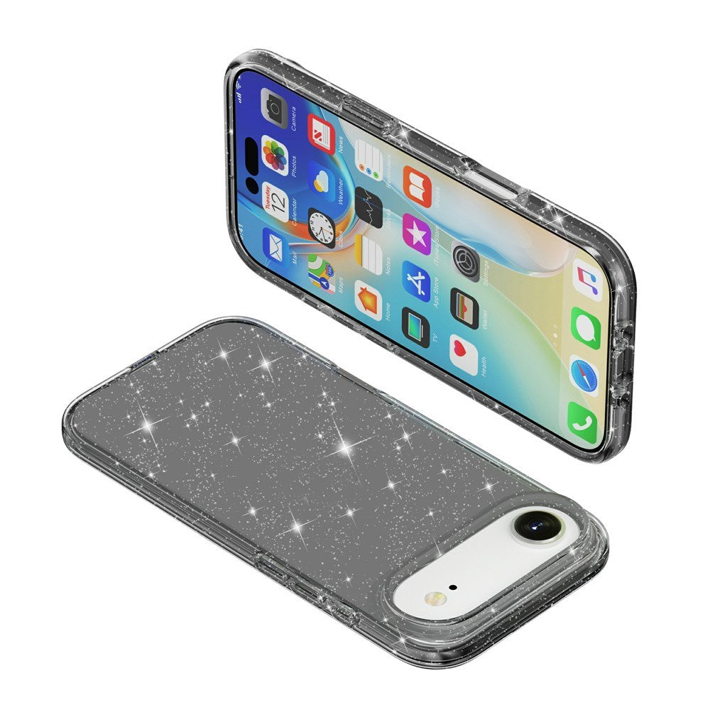 EIDERWOOD iPhone Air Hybrid Plastik Mobil Cover - Sort Glitter