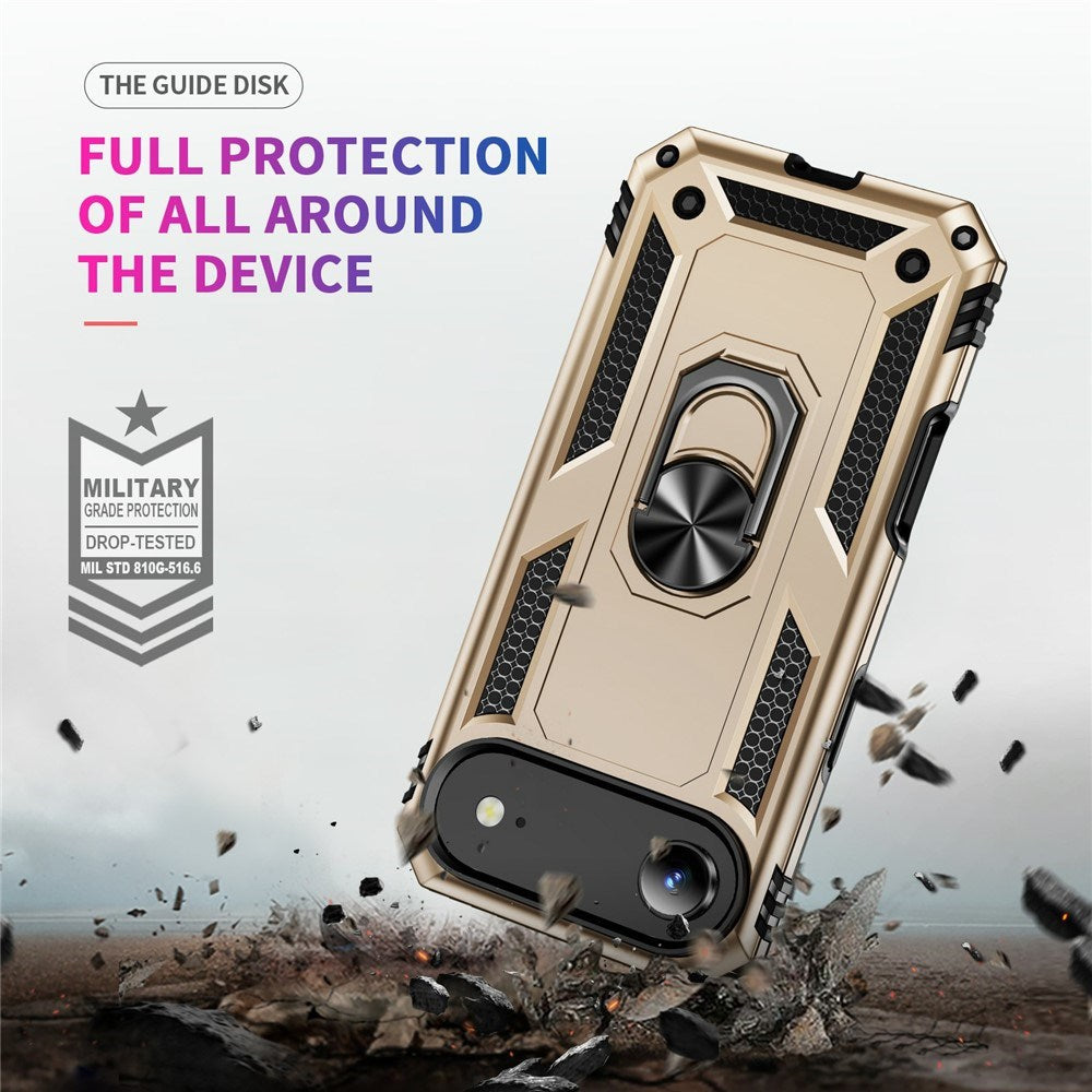 iPhone Air - EIDERWOOD Hybrid Håndværker Cover m. Kickstand - Guld