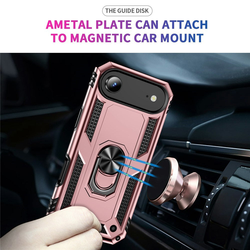 iPhone Air - EIDERWOOD Hybrid Håndværker Cover m. Kickstand - Rose Gold