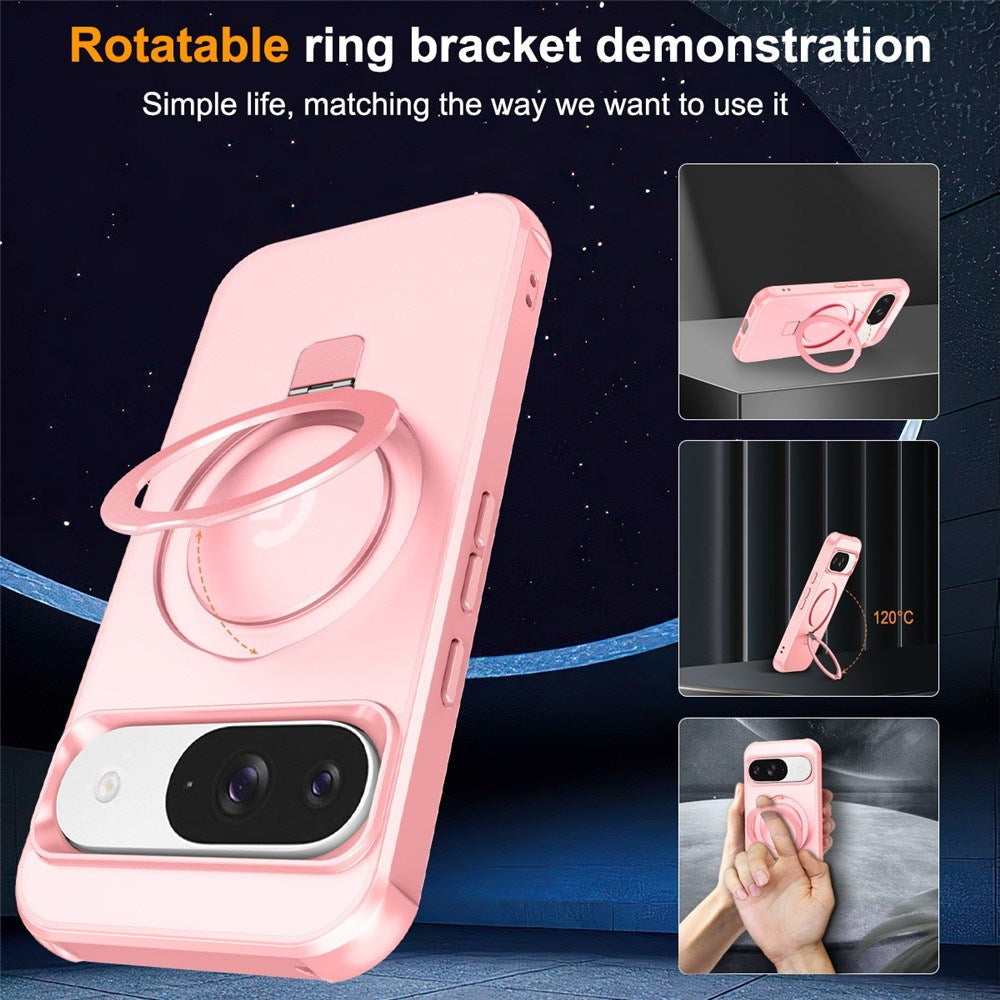 EIDERWOOD Google Pixel 10 / 10 Pro / 9 / 9 Pro Mobil Cover m. Kickstand - MagSafe Kompatibel - Lyserød