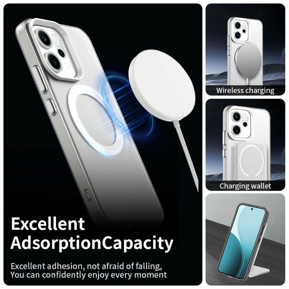 EIDERWOOD Oppo Reno14 (5G) Hybrid Plastik Mobil Cover - MagSafe Kompatibel - Gennemsigtig