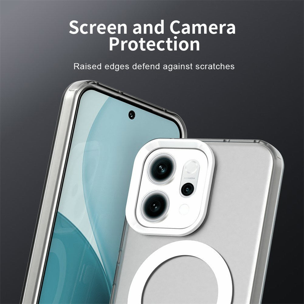 EIDERWOOD Oppo Reno14 (5G) Hybrid Plastik Mobil Cover - MagSafe Kompatibel - Gennemsigtig