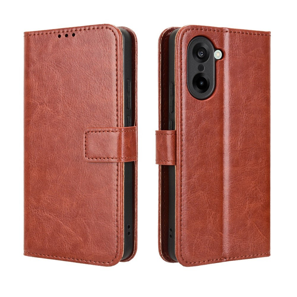 OnePlus Nord CE5 - EIDERWOOD Kunstlæder Flip Cover m. Strop - Brun