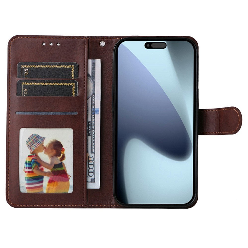 EIDERWOOD iPhone 17 Pro Max Kunstlæder Flip Cover - inkl. Skærmbeskyttelse - Lyserød