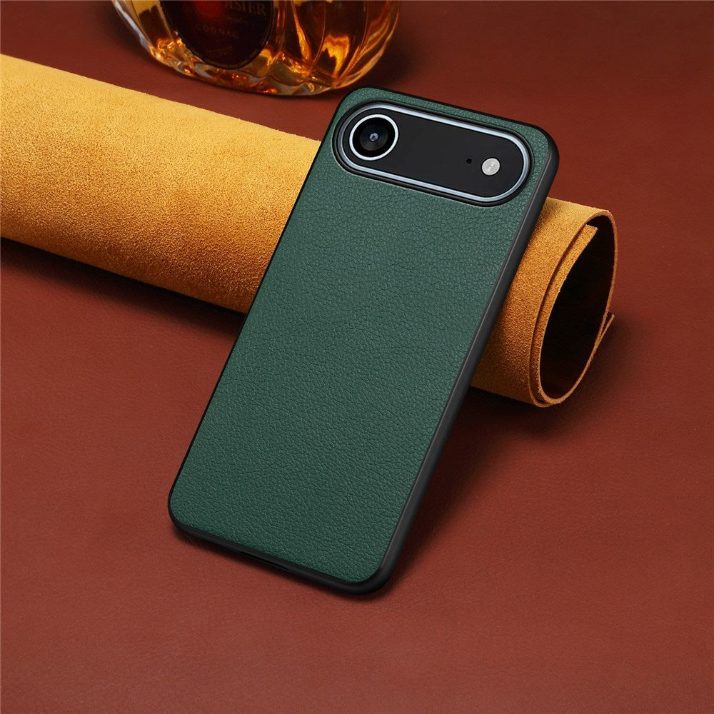 EIDERWOOD iPhone Air Hybrid Plastik Mobil Cover m. Lædertekstur - Grøn