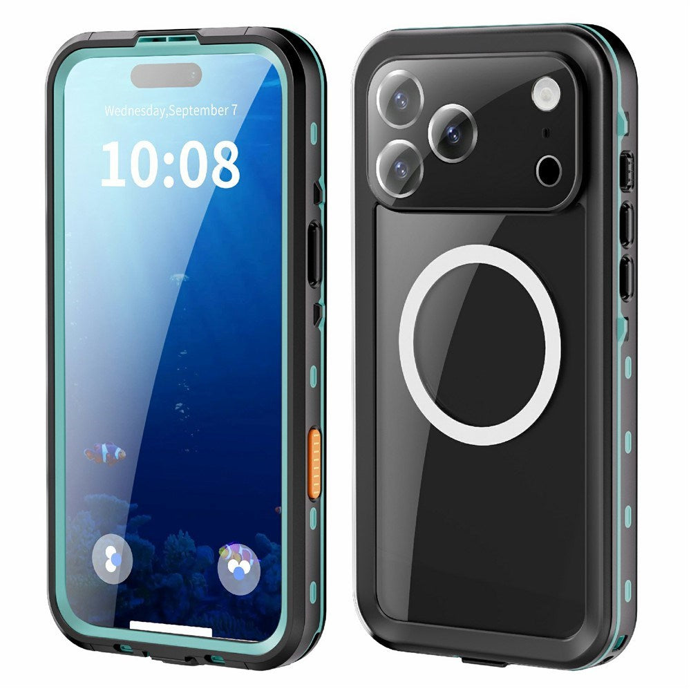 iPhone 17 Pro Max - EIDERWOOD Vandtæt Håndværker Cover m. Skærmbeskyttelse & Strop - MagSafe Kompatibel - Blå