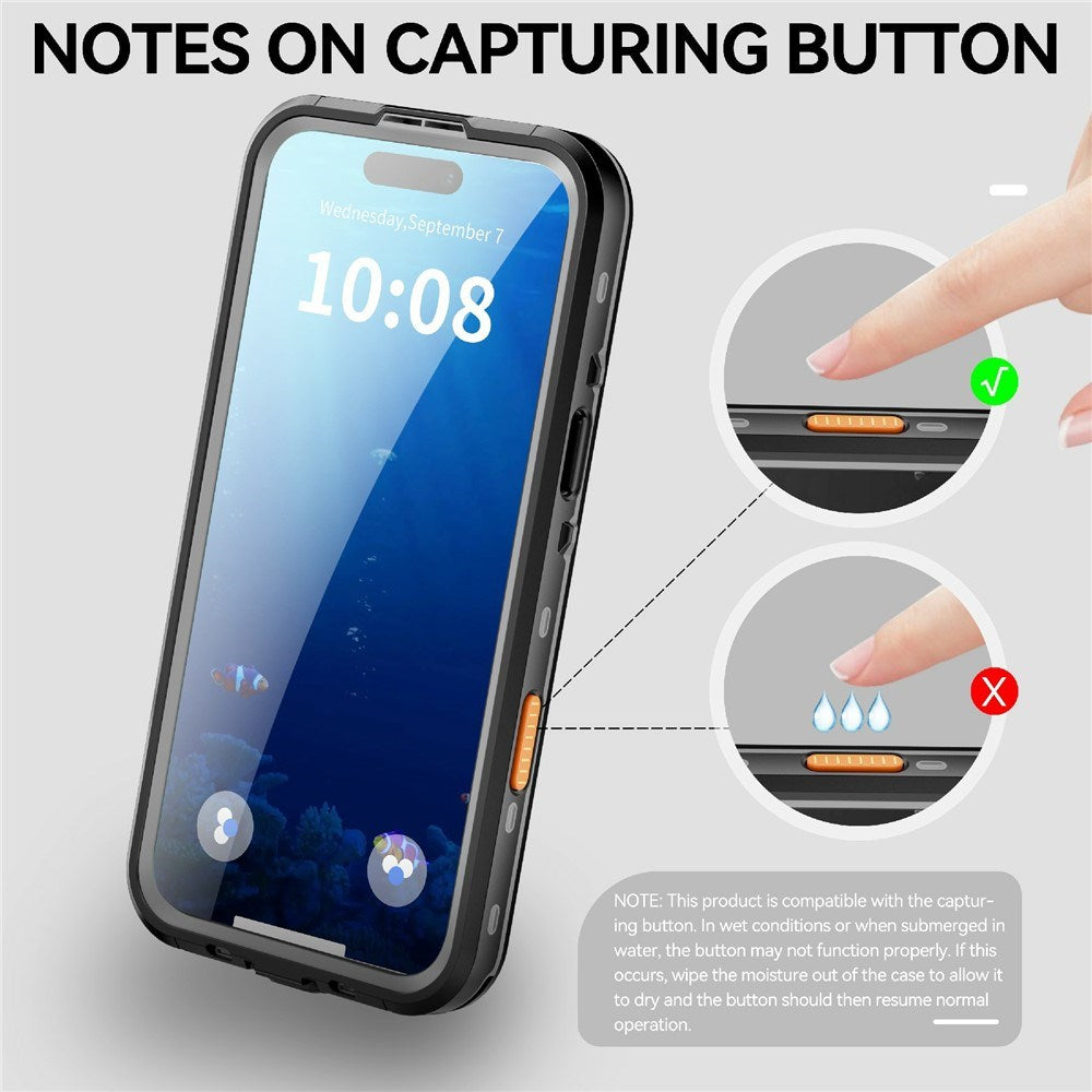 iPhone 17 Pro Max - EIDERWOOD Vandtæt Håndværker Cover m. Skærmbeskyttelse & Strop - MagSafe Kompatibel - Sort