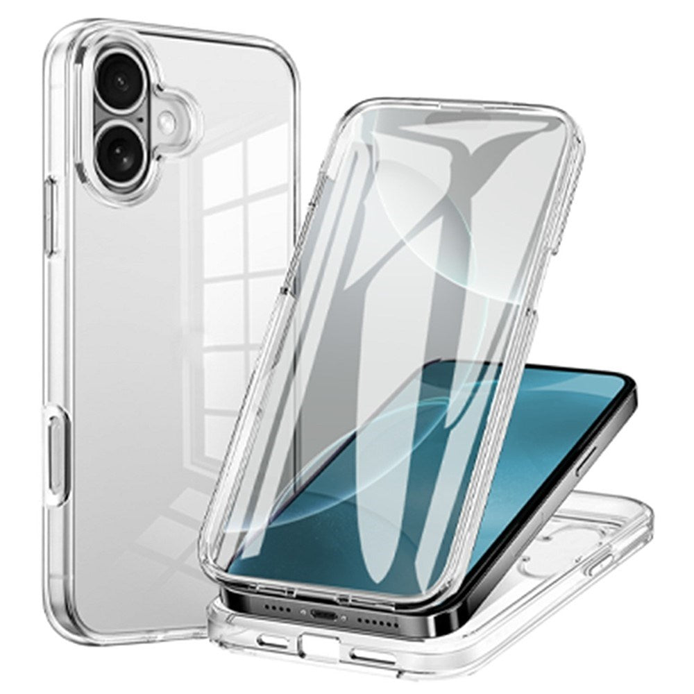EIDERWOOD iPhone 17 Hybrid Mobil Cover m. Indbygget Skærmbeskyttelse - Gennemsigtig