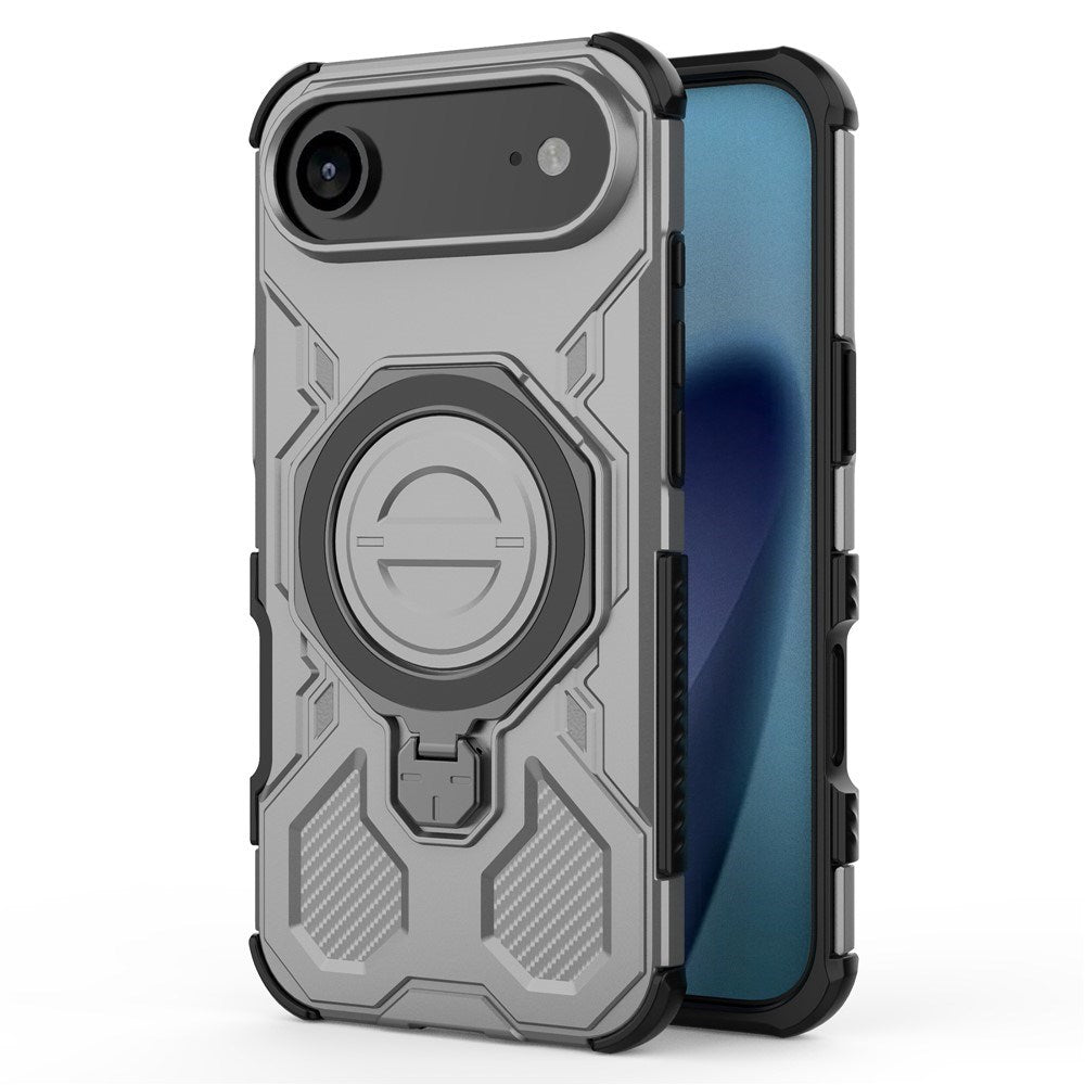 EIDERWOOD iPhone Air Håndværker Mobil Cover - Magnetisk Kickstand - MagSafe Kompatibel - Grå