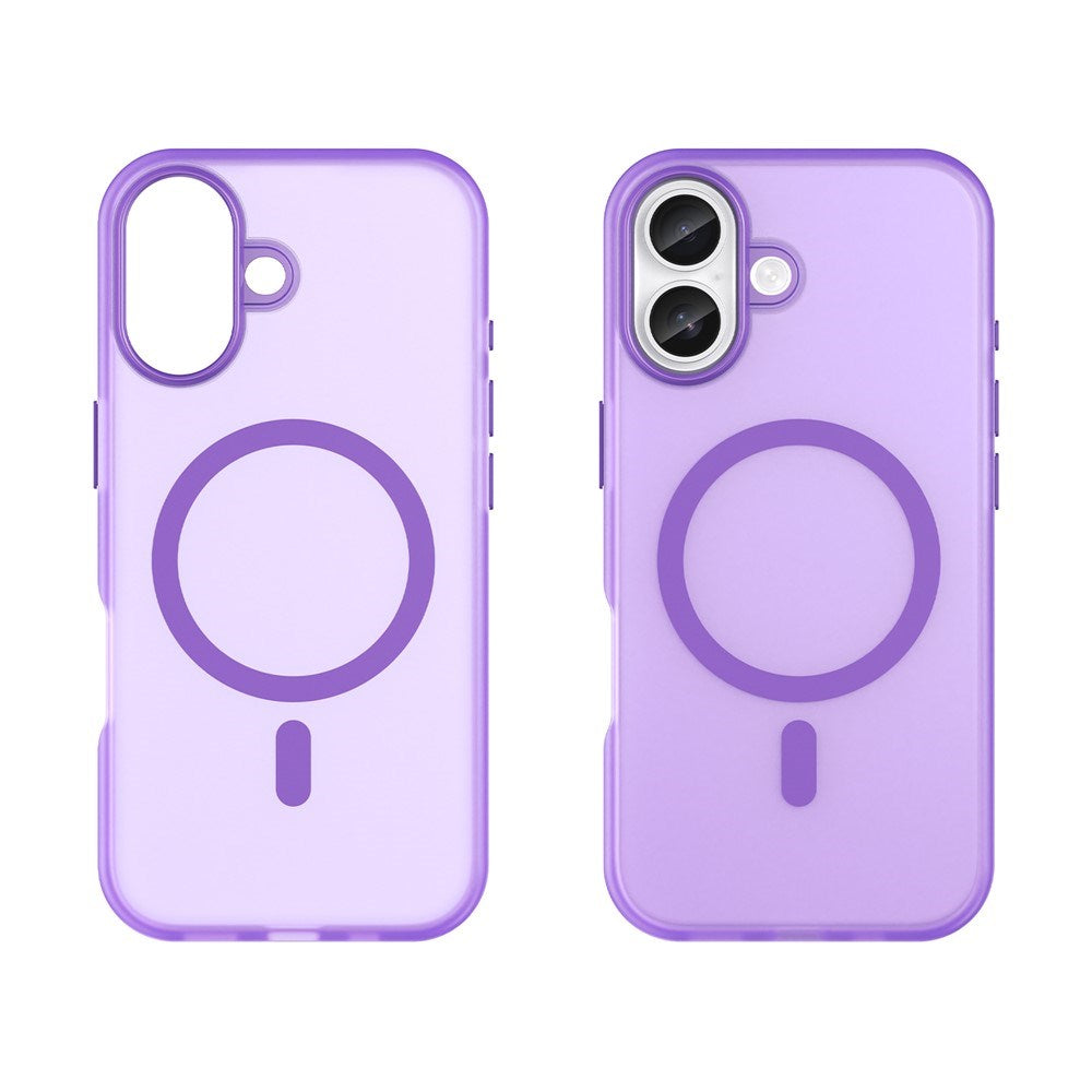 EIDERWOOD iPhone 17 Hybrid Plast Mobil Cover - MagSafe Kompatibel - Mat Gennemsigtig / Lilla