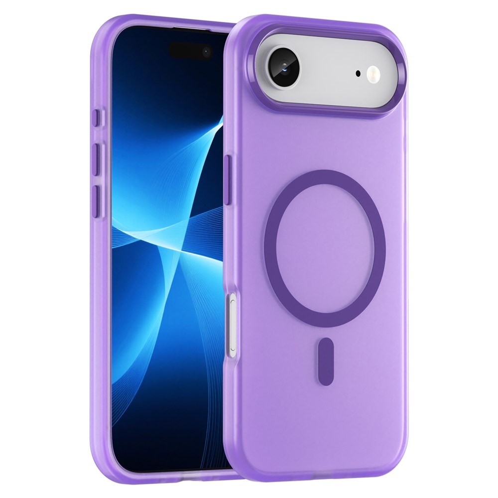 EIDERWOOD iPhone Air Hybrid Plast Mobil Cover - MagSafe Kompatibel - Mat Gennemsigtig / Lilla