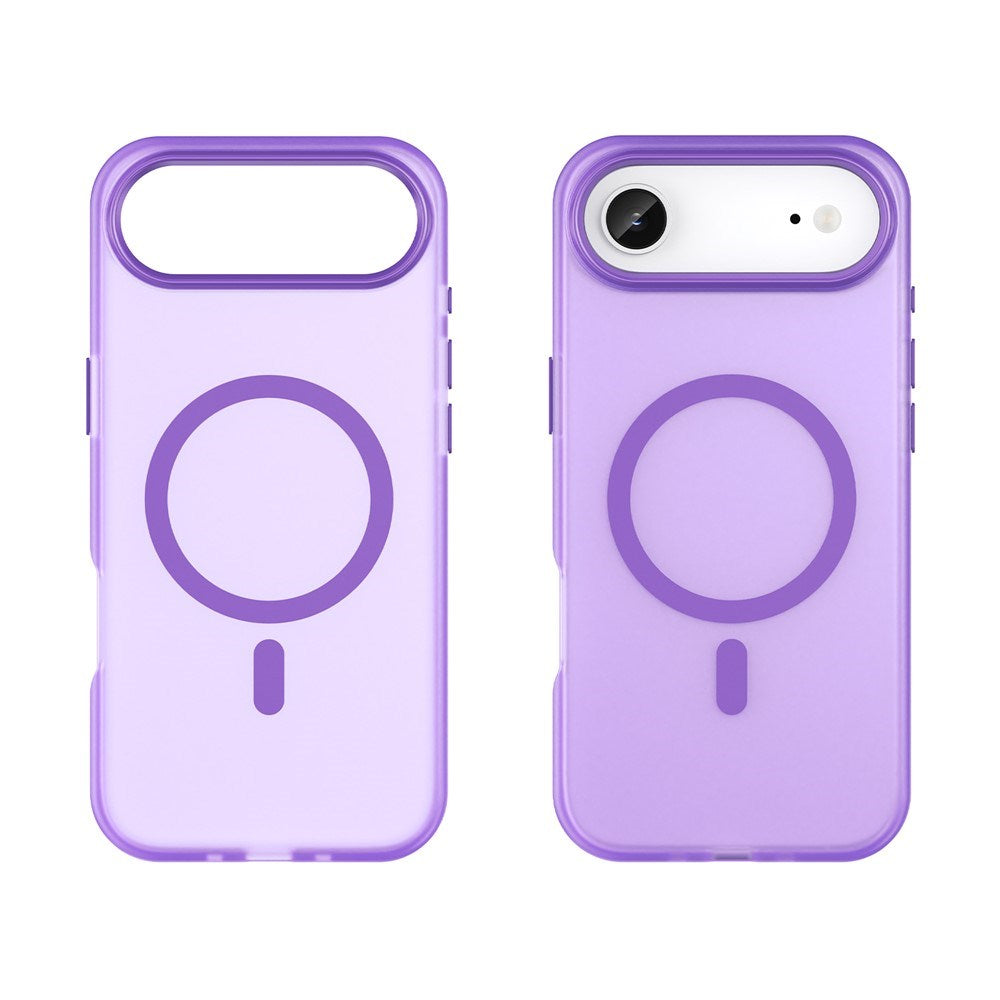 EIDERWOOD iPhone Air Hybrid Plast Mobil Cover - MagSafe Kompatibel - Mat Gennemsigtig / Lilla