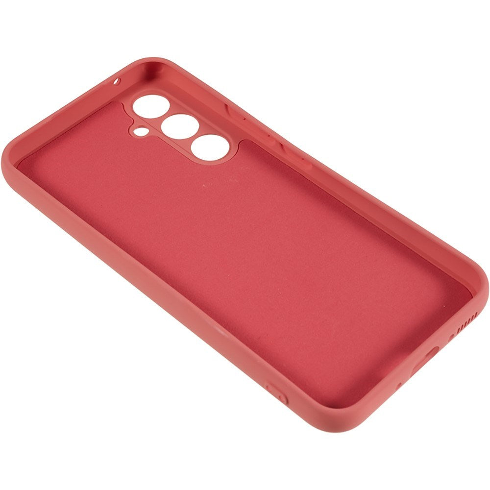 EIDERWOOD Samsung Galaxy S25 FE Foret Fleksibelt Plast Mobil Cover - Koralrød