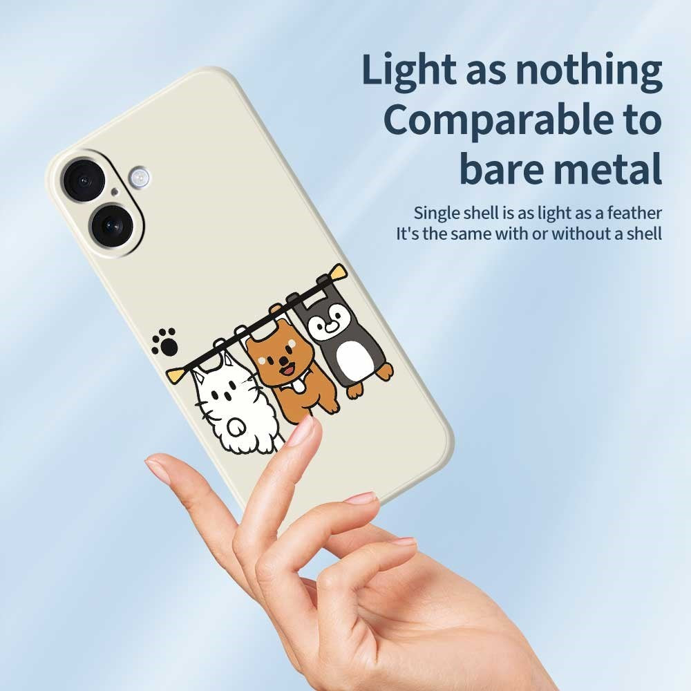 iPhone 17 Fleksibelt Plast Cover m. Motiv - Lilla