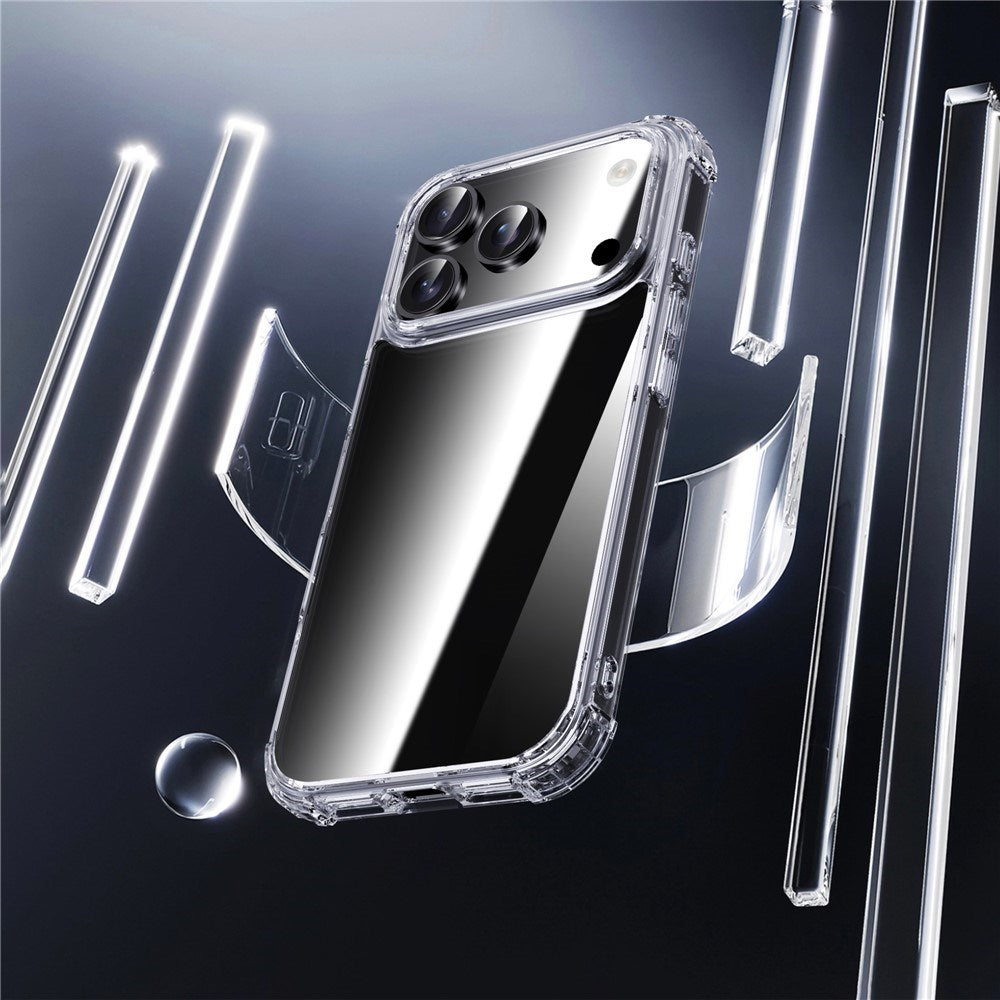 IPAKY iPhone 17 Pro Max Hybrid Mobil Cover m. Forstærkede Hjørner - Gennemsigtig