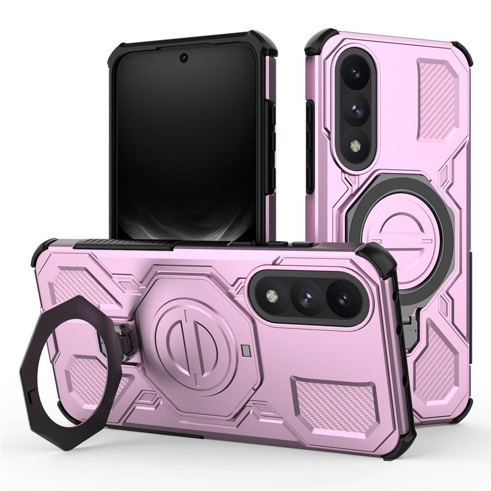 OnePlus Nord 5 - EIDERWOOD Hybrid Håndværker Cover m. Kickstand - MagSafe Kompatibel - Lyserød