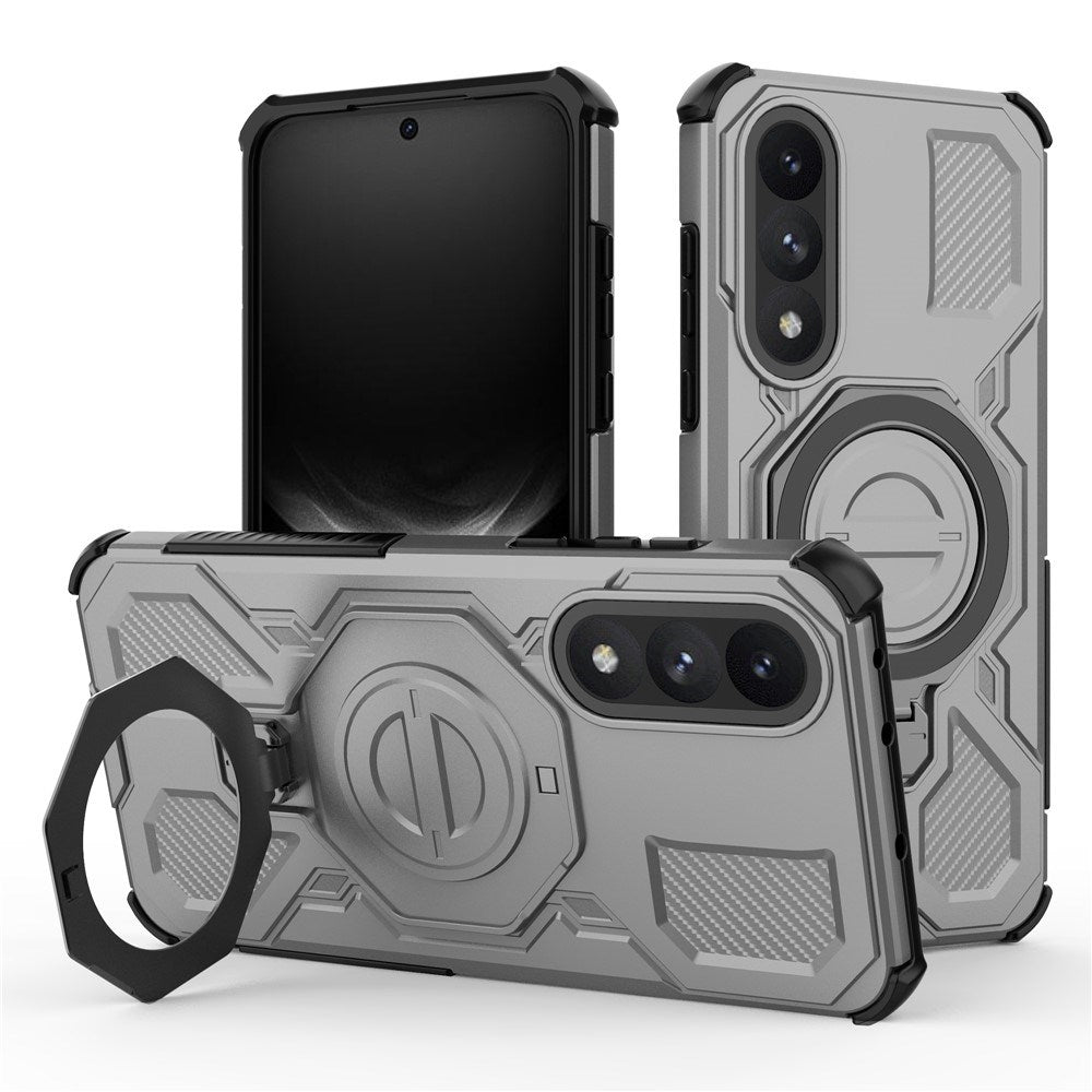 OnePlus Nord 5 - EIDERWOOD Hybrid Håndværker Cover m. Kickstand - MagSafe Kompatibel - Grå