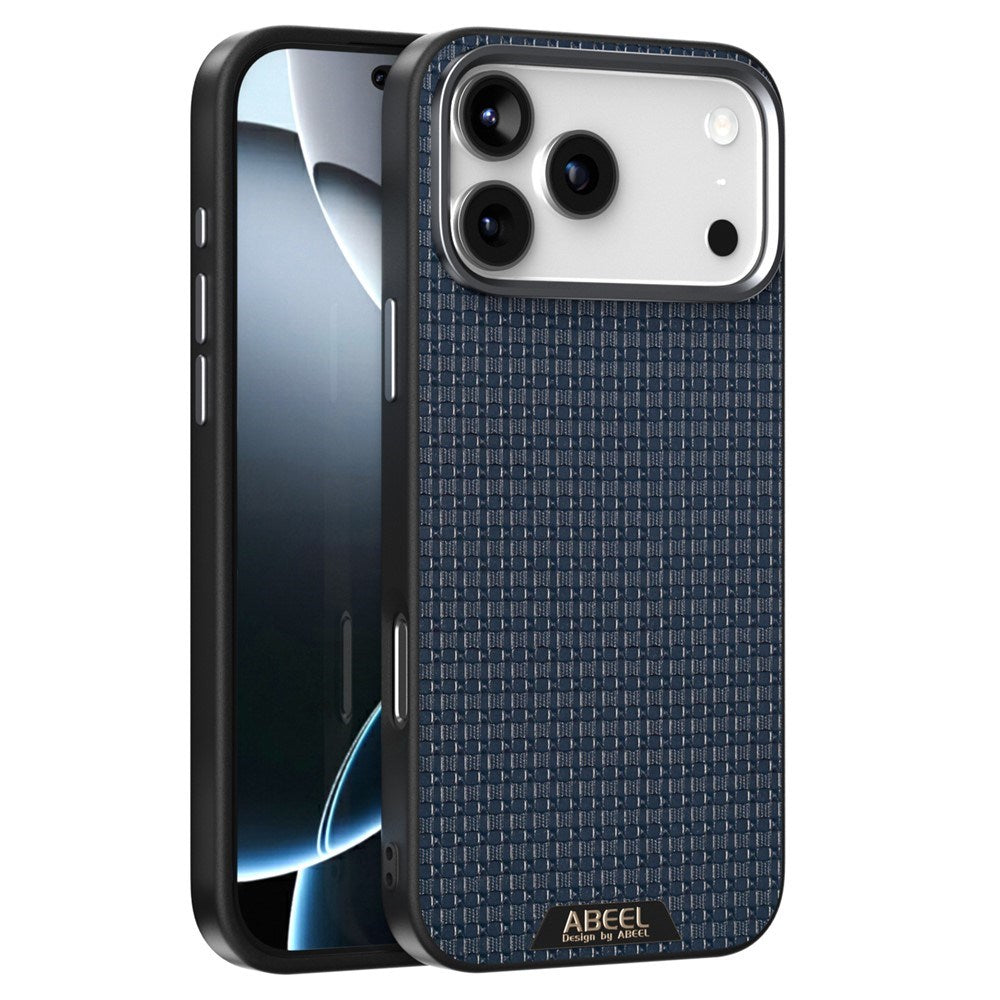 ABEEL iPhone 18 Pro / 17 Pro Textured Micro-Embossing Cover - MagSafe Kompatibel - Blå