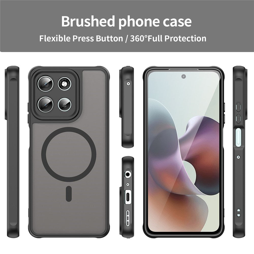 Motorola Moto G56 - EIDERWOOD Hybrid Plastik Cover - MagSafe Kompatibel - Sort