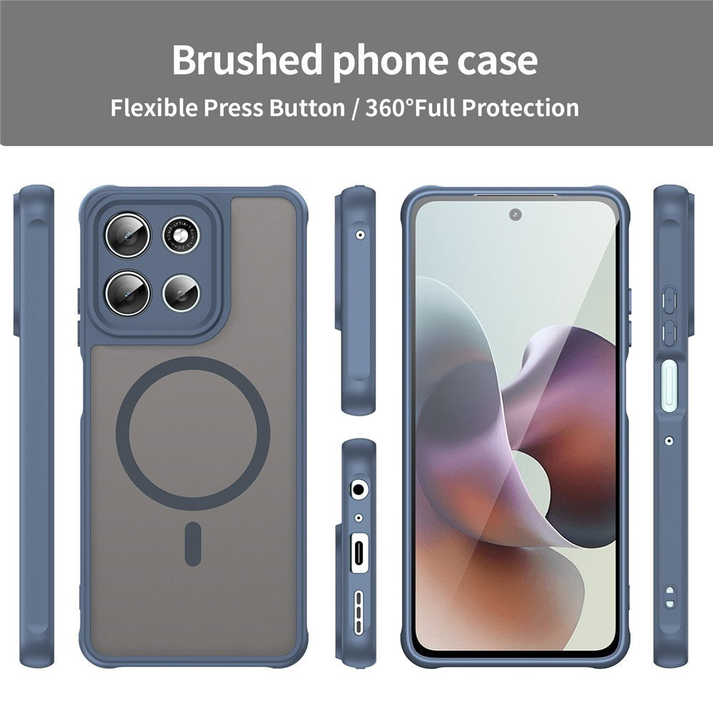 Motorola Moto G56 - EIDERWOOD Hybrid Plastik Cover - MagSafe Kompatibel - Blå