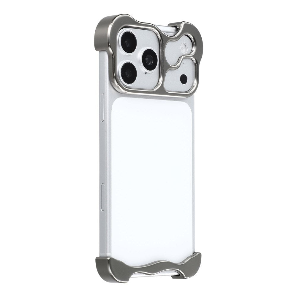 iPhone 17 Pro 2-i-1 Metal Bumper Cover - Grå