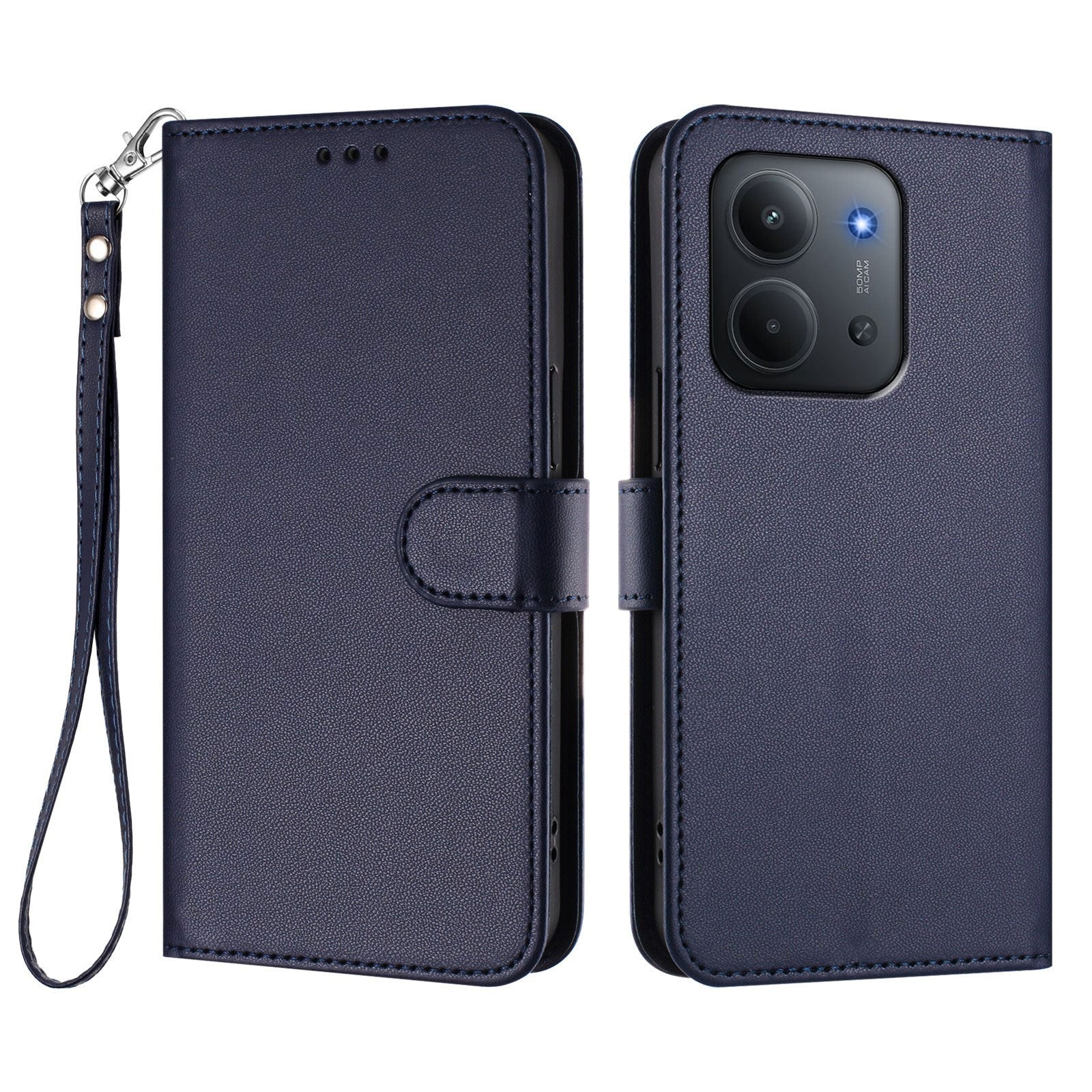 Xiaomi Redmi 15C (5G) / (4G) EIDERWOOD Flipcover m. Indbygget Kortholder & Ståfunktion - Blå