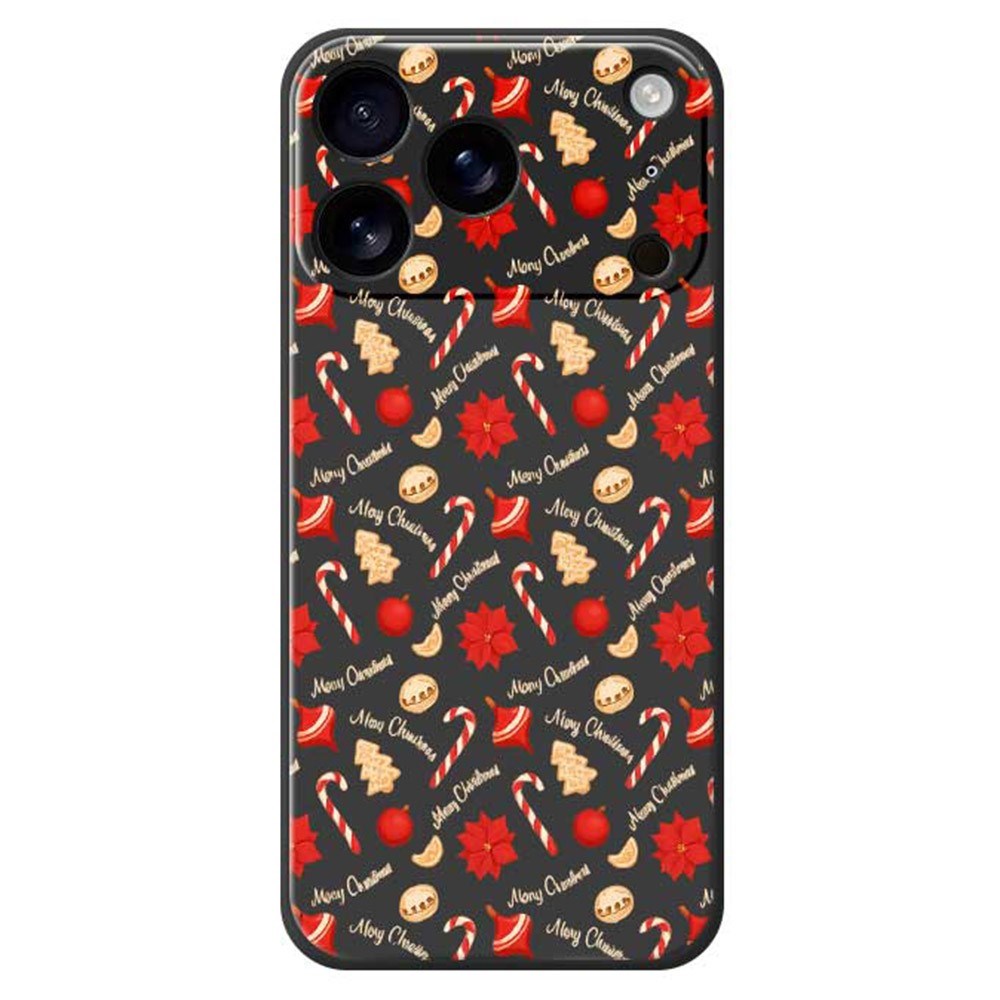 EIDERWOOD iPhone 17 Pro Max Jule Mobilcover - Fleksibelt Plastik - Juleslik / Sort