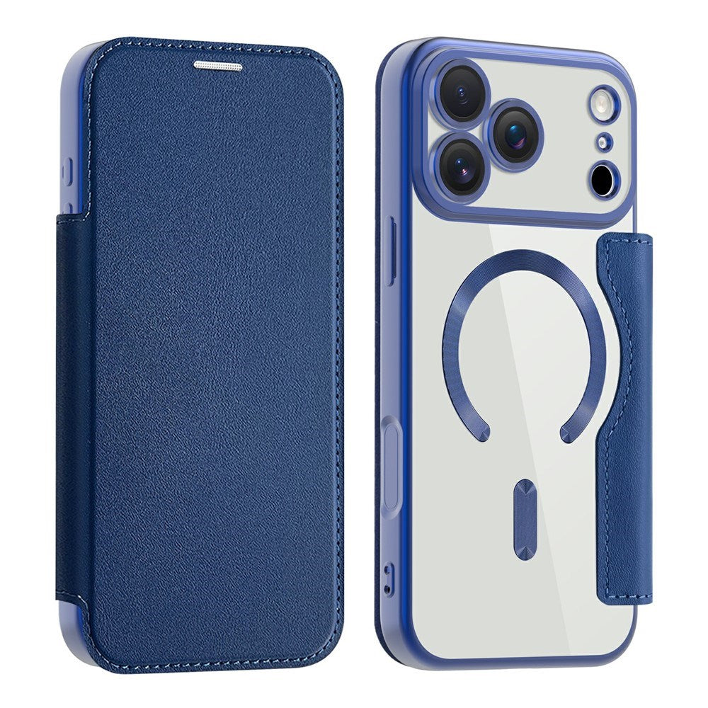 EIDERWOOD iPhone 17 Pro Max Flip Mobil Cover m. Gennemsigtig Bagside - MagSafe Kompatibel - Mørkeblå