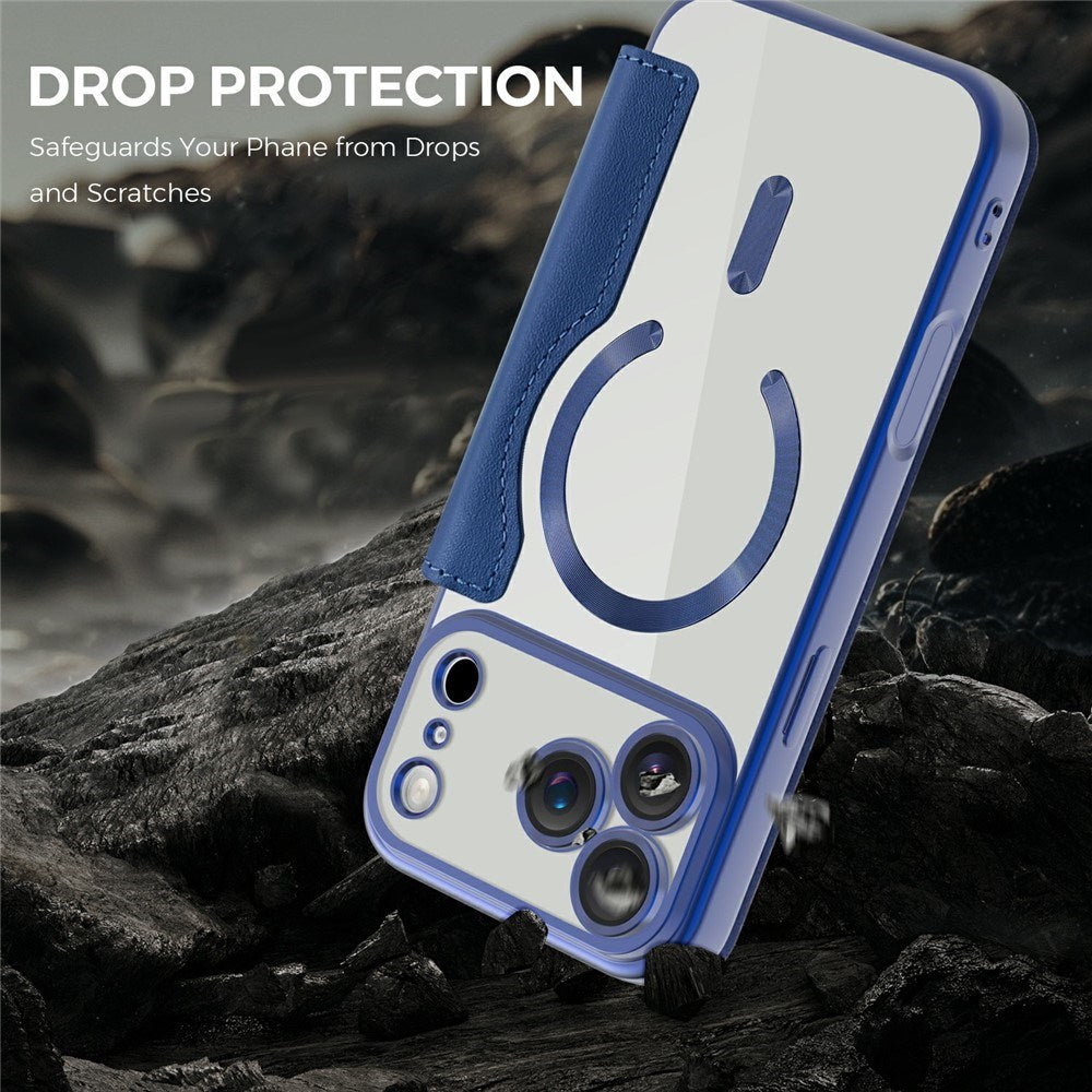 EIDERWOOD iPhone 17 Pro Max Flip Mobil Cover m. Gennemsigtig Bagside - MagSafe Kompatibel - Mørkeblå