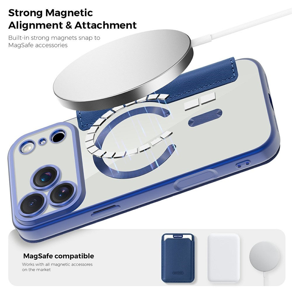 EIDERWOOD iPhone 17 Pro Max Flip Mobil Cover m. Gennemsigtig Bagside - MagSafe Kompatibel - Mørkeblå