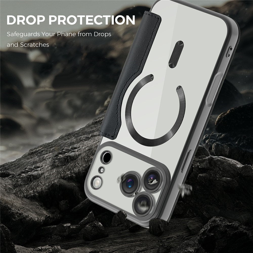 EIDERWOOD iPhone 17 Pro Max Flip Mobil Cover m. Gennemsigtig Bagside - MagSafe Kompatibel - Sort