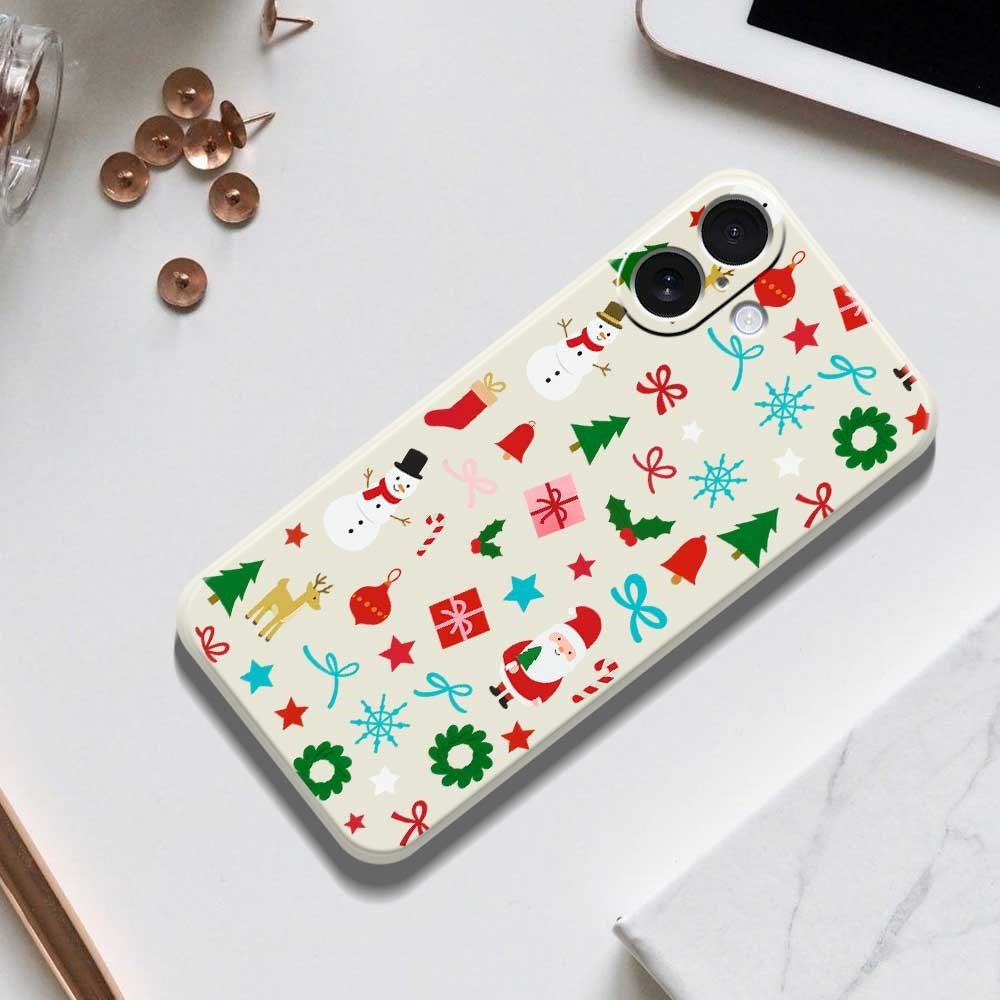 EIDERWOOD iPhone 17 Jule Mobilcover - Fleksibelt Plastik - Juledekorationer / Lilla