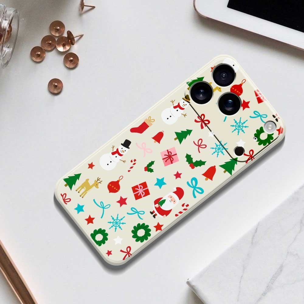EIDERWOOD iPhone 17 Pro Jule Mobilcover - Fleksibelt Plastik - Juledekorationer / Lilla