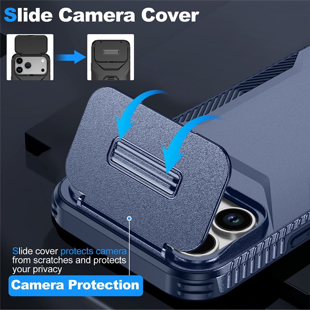 iPhone 18 Pro Max / 17 Pro Max EIDERWOOD Hybrid Plast Bagside Cover m. Cam Slider - Blå