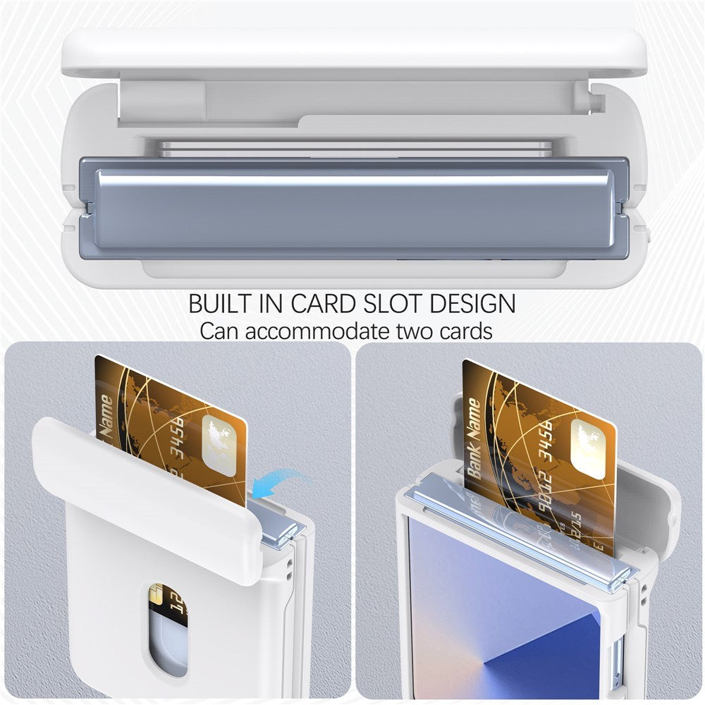 Samsung Galaxy Z Flip7 FE / Flip6 - EIDERWOOD Hårdt Plastik Cover m. Kortlomme - Hvid