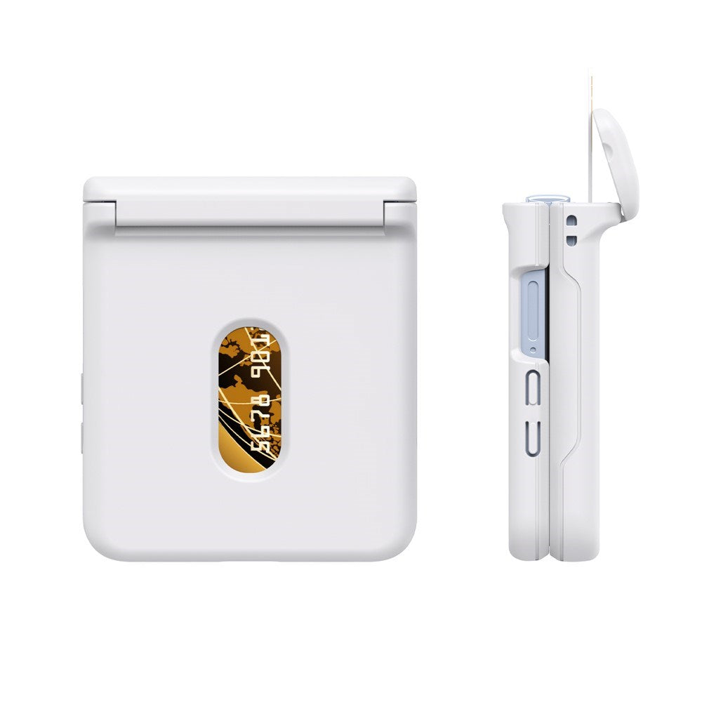 Samsung Galaxy Z Flip7 FE / Flip6 - EIDERWOOD Hårdt Plastik Cover m. Kortlomme - Hvid