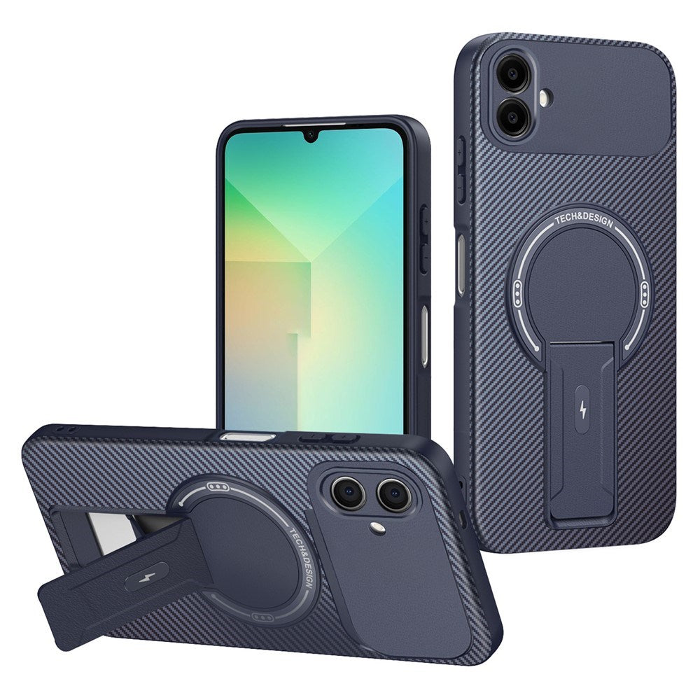 Samsung Galaxy A07 EIDERWOOD Hybrid Mobil Cover m. Kickstand - MagSafe Kompatibel - Blå