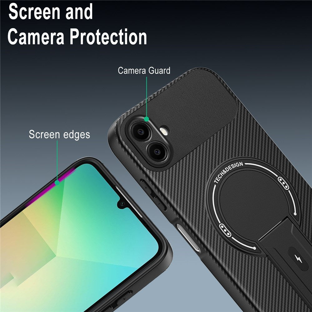 Samsung Galaxy A07 EIDERWOOD Hybrid Mobil Cover m. Kickstand - MagSafe Kompatibel - Blå