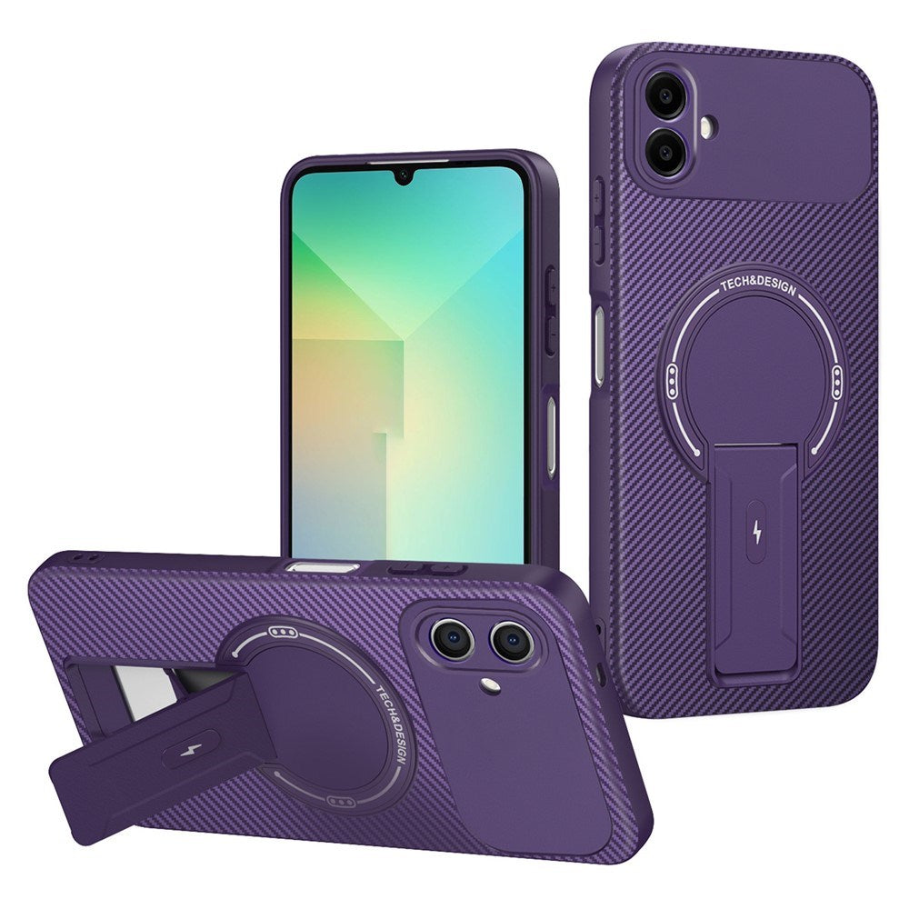 Samsung Galaxy A07 EIDERWOOD Hybrid Mobil Cover m. Kickstand - MagSafe Kompatibel - Lilla