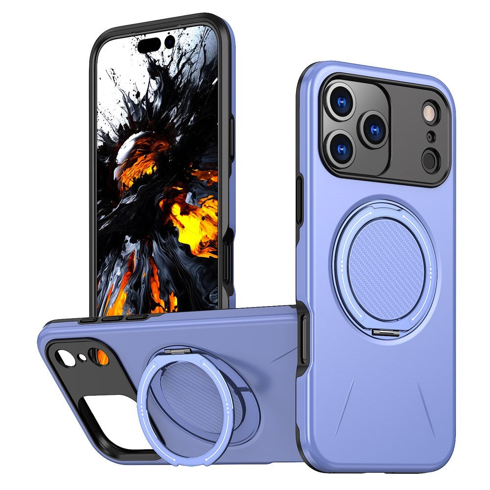 EIDERWOOD iPhone 17 Pro Max Mobil Cover - Roterende Kickstand - Lilla