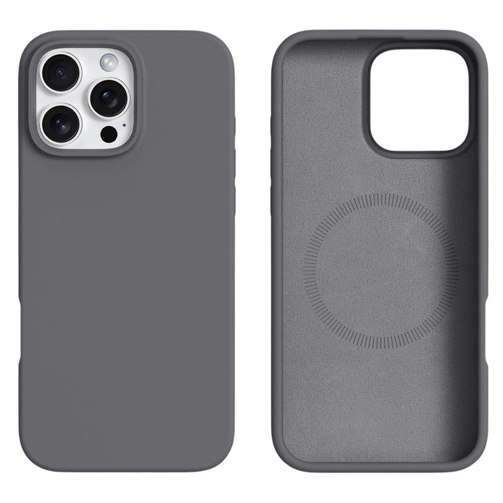 iPhone 16 Pro Max - 2-i-1 Silikone & Hård Plast Bagside Cover - MagSafe Kompatibel - Mørkegrå