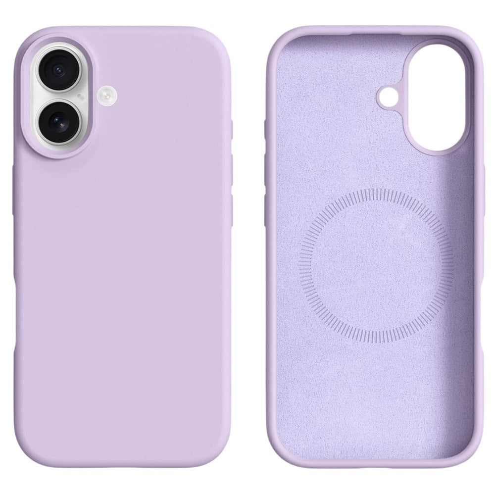 iPhone 17 2-i-1 Silikone & Hård Plast Mobil Cover – MagSafe Kompatibelt – Lyslilla