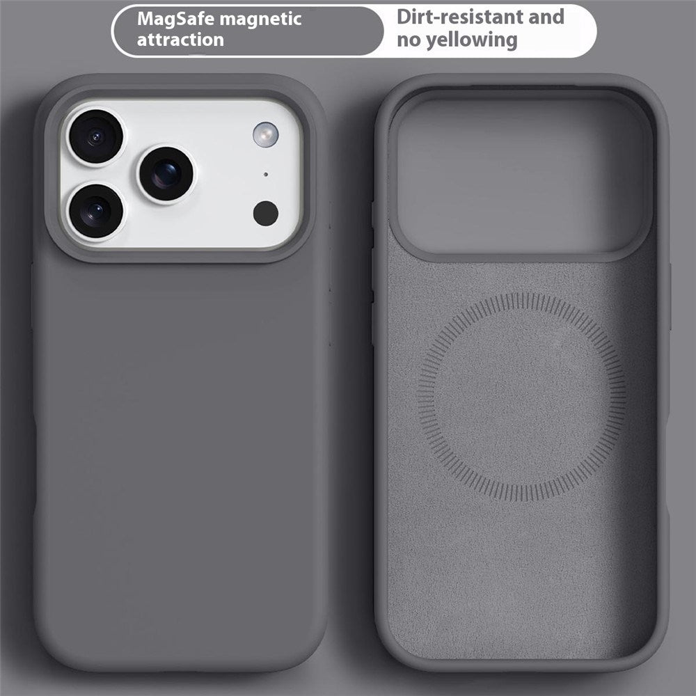 iPhone 17 Pro Max 2-i-1 Silikone & Hård Plast Mobil Cover – MagSafe Kompatibelt – Mørkegrå