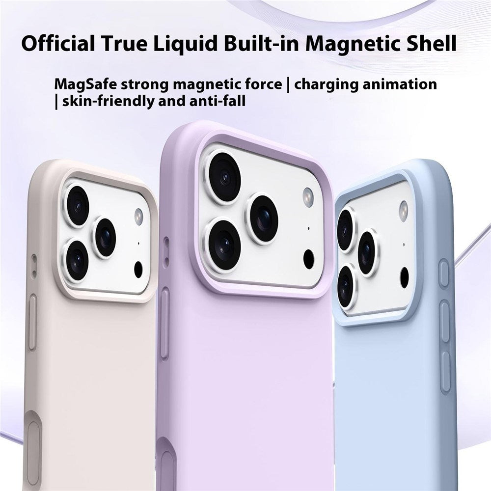 iPhone 17 Pro Max 2-i-1 Silikone & Hård Plast Mobil Cover – MagSafe Kompatibelt – Mørkegrå